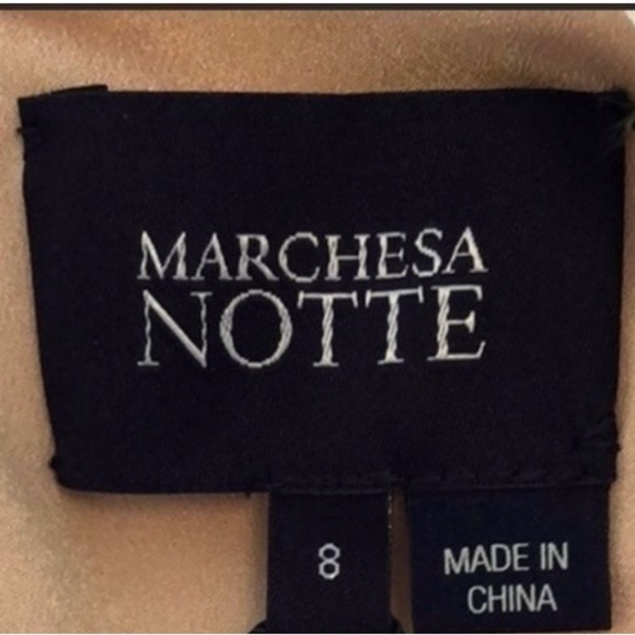 Marchesa Notte Tiered Embroidered Tulle Midi Dress - Picture 12 of 12